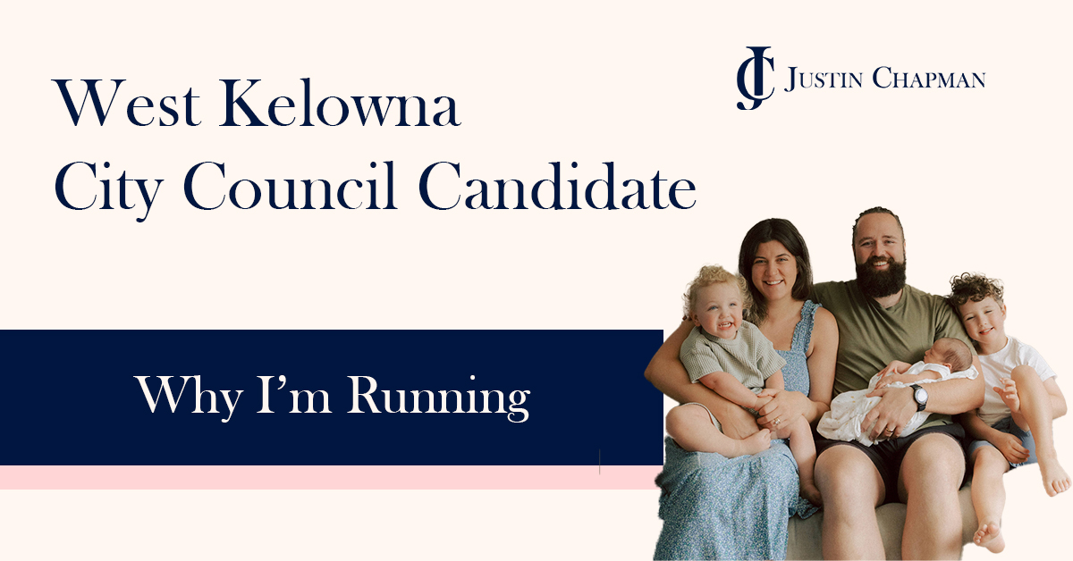 West Kelowna City Council Candidate Justin